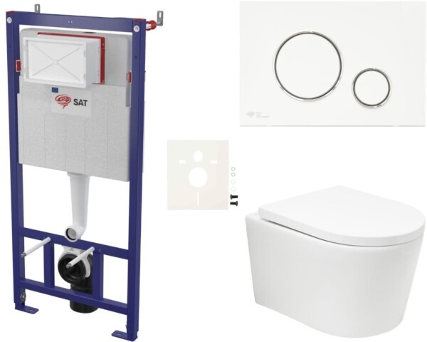 Závěsný WC set do lehkých stěn / předstěnová SAT BREVIS SIKOSSBRTOR70KECO SIKOSSBRTOR70KECO