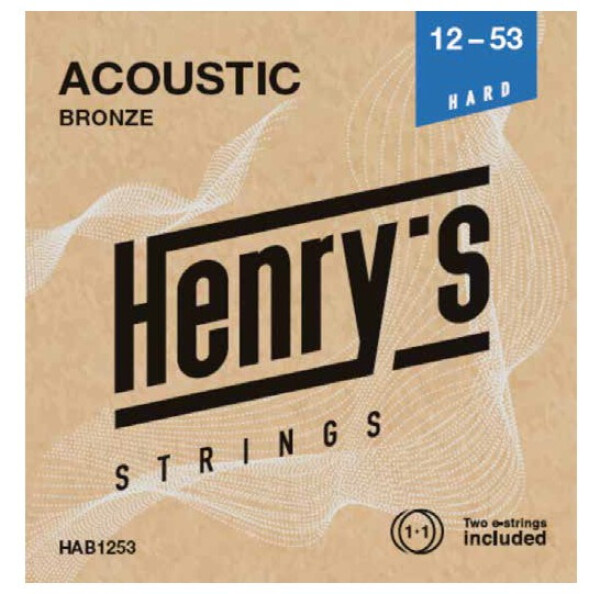 Henry`s HAB1253 Acoustic Bronze - 012“ - 053“