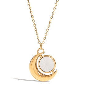 ELENYS Luna – pozlacený náhrdelník 18K žluté zlato Délka náhrdelníku: 40+5 cm / max. 45 cm