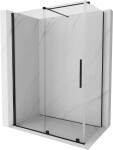 MEXEN/S - Velar sprchový kout 160 x 85, transparent, černá 871-160-085-01-70
