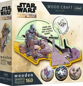 Trefl Wood Craft Origin - Puzzle - The Mandalorian: Setkání