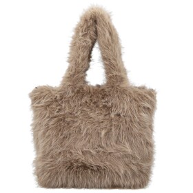 Stylová dámská plyšová kabelka do ruky Arianda, khaki