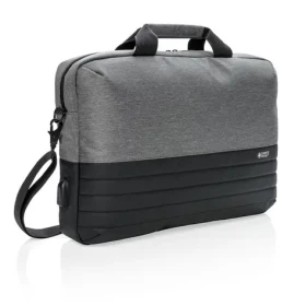 Swiss Peak šedá / Taška na notebook / 15,6" / RFID kapsa / USB port (P762.322)