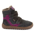 Dětské zimní barefoot boty UP HILL WOOL Dark Gray Froddo G3160262-13 - 26