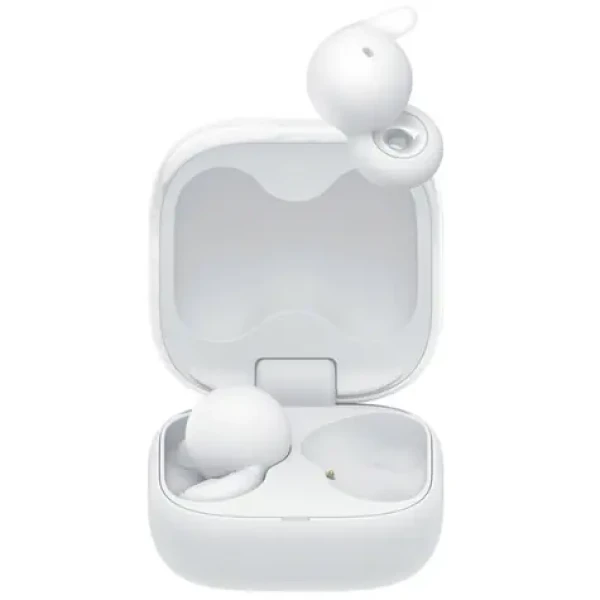 SONY LinkBuds Open True bílá / Bezdrátová sluchátka do uší s mikrofonem / Bluetooth / IPX4 (WFL910W.CE7)