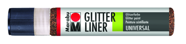 Glitter liner Marabu 25 ml - mandarinka 525