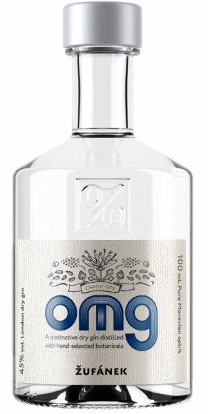 Žufánek Omg Gin 45% 0,1 l (holá lahev)