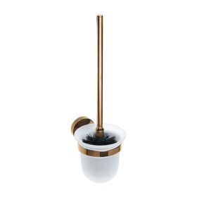 HOPA - WC štetka, miska sklo, 95×360×140 mm - Barva - Růžové zlato lesklá KDBE158113017