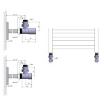 SAPHO - COMPACT připojovací sada ventilů ruční rohová, chrom CP5015S