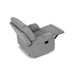 Relaxační křeslo, šedá látka, TV-4088 SIL2