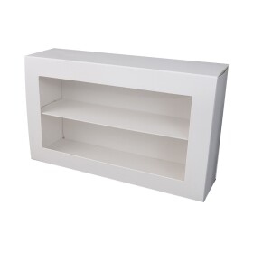 Cake star Krabička na makronky bílá 20,8x12,4x5,5cm (na 12 kusů)