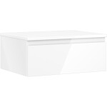 MEXEN/S - Orio koupelnová skříňka pod umyvadlo 60 cm s deskou, 1 šuplík, bílá lesk 91A10-06023-1-BFC00
