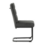 Jídelní židle, šedá, látka, DCL-P3107 GREY2