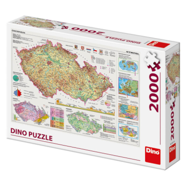 Mapy České republiky: puzzle2000 dílků - Deltim