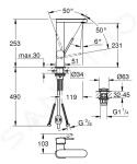 GROHE - Plus Umyvadlová baterie L, s výpustí Push-Open a výsuvnou koncovkou, chrom 23844003