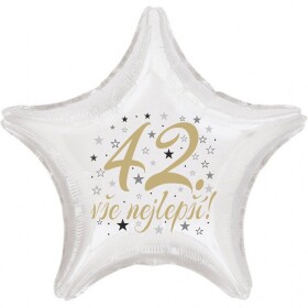 42. narozeniny balónek hvězda balonky.cz 42. narozeniny balónek hvězda balonky.cz