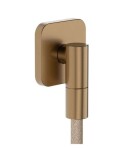 HANSGROHE - FixFit Fine Q Nástěnné kolínko, kartáčovaný bronz 28884140