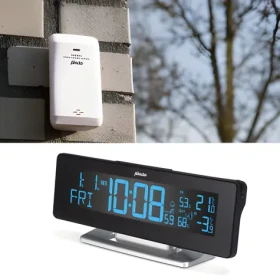Alecto WS-2500 / Meteostanice / bezdrátové venkovní čidlo / teplota a vlhkost / DCF řízený čas / budík (WS-2500)