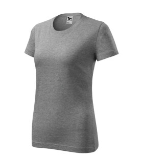 Classic New tričko dámské tmavě šedý melír 2XL