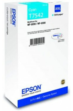 Epson T7542 cartidge / pro WorkForce Pro WF-8090 DW Series / 69 ml / modrá (C13T754240)