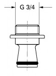 GROHE - Příslušenství Univerzální adaptér, chrom 12037000