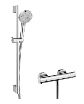 HANSGROHE - Vernis Blend Sprchový set s termostatem, 2 proudy, EcoSmart, chrom 26960000
