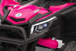 Mamido Elektrické autíčko Buggy Madman růžové | UTV-MX 4x4 | EVA kola | 12V 10Ah | EKO kůže