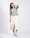 Yerse Denim Midi Skirt 002 ECRU XS
