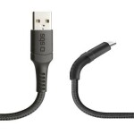 SBS Unbreakable kabel z kevlaru USB - microUSB 1m černá (TECABLEMICROUNB1K)