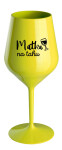 MATKA NA TAHU - žlutá nerozbitná sklenice na víno 470 ml