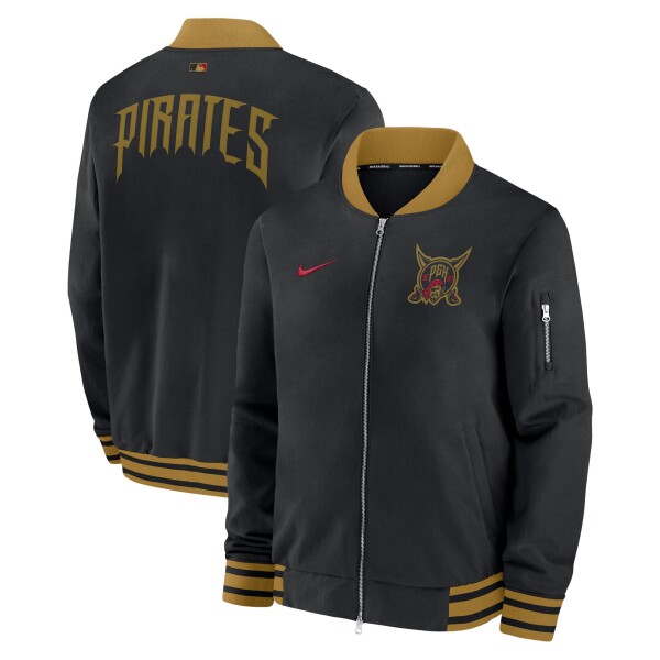 Nike Pánská bunda Pittsburgh Pirates MLB City Connect 2026 Authentic Dugout Bomber Velikost: L
