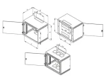 Triton RBA / Nástěnný rozvaděč / 19" / jednodílný / 12U / 395 mm (RBA-12-AS4-CAY-A1)