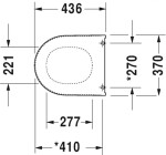 DURAVIT - Darling New WC sedátko, bílá 0069810000