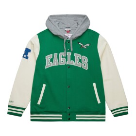 Mitchell & Ness Pánská bunda Philadelphia Eagles NFL Courtside Fleece Full-Snap Velikost: M