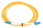 Extralink LC/UPC-LC/UPC žlutý / Patchcord / Jednomódový / Simplex / G652D / 0,5 m (EX.14992)