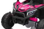 Mamido Elektrické autíčko Buggy Madman růžové | UTV-MX 4x4 | EVA kola | 12V 10Ah | EKO kůže