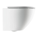 OMNIRES - OTTAWA COMFORT Závěsná mísa SILENT POWER™ sedátko SOFT, 54 x 37 cm, bílé matná OTTAWACSPMWBM