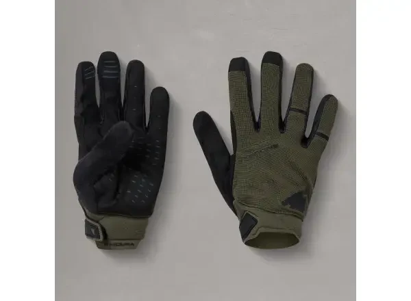 Endura Hummvee gel softshellové cyklistické rukavice zelená vel. L