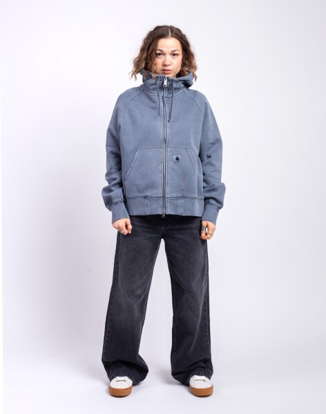 Carhartt WIP W' Hooded Torion Jacket Office Blue grind wash S