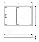 GEBERIT - Setaplano Instalační rám pro sprchové vaničky, 1200x1200 mm, pro 8 patek 154.490.00.1