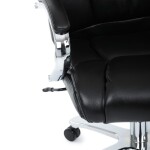 Kancelářské křeslo, houpací mechanismus, černá ekokůže, KA-F1385 BK