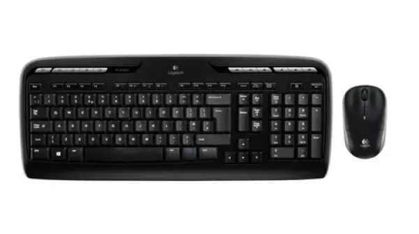 Logitech Wireless Desktop MK330 - FR černá / Klávesnice + myš / USB / FR verze (920-003968)