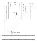 VILLEROY & BOCH - More to See Lite Zrcadlo s LED osvětlením, 800x750x24 mm A4598000