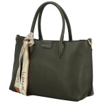 Elegantní dámská koženková kabelka do ruky MaxFly Marja, tmavě zelená