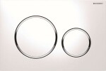 GEBERIT - Duofix Set předstěnové instalace, klozetu a sedátka Villeroy Boch, tlačítka Sigma20, DirectFlush, SoftClose, CeramicPlus, bílá/chrom SANI11CK3106