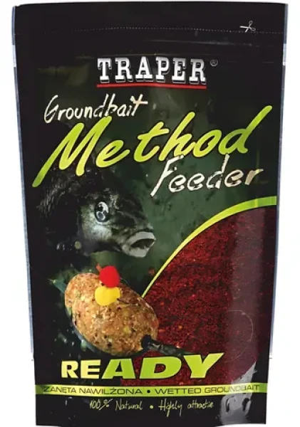 TRAPER Vnadící směs Method Feeder Ready Česnek / Balení 10 ks / Feeder, plavaná, položená