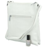 Stylová dámská koženková crossbody kabelka Melisandra, bílá