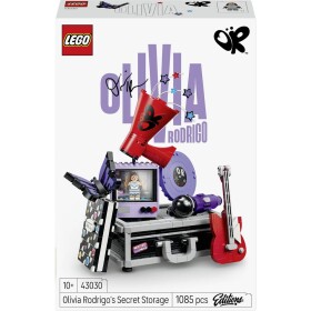 43030 LEGO® Editions Olivia Rodriros tajný kufr; dekorace na téma hudba – sběratelská kytara s hračkářskou kytaru, gramofonovou deskou a další - dárkové nápady