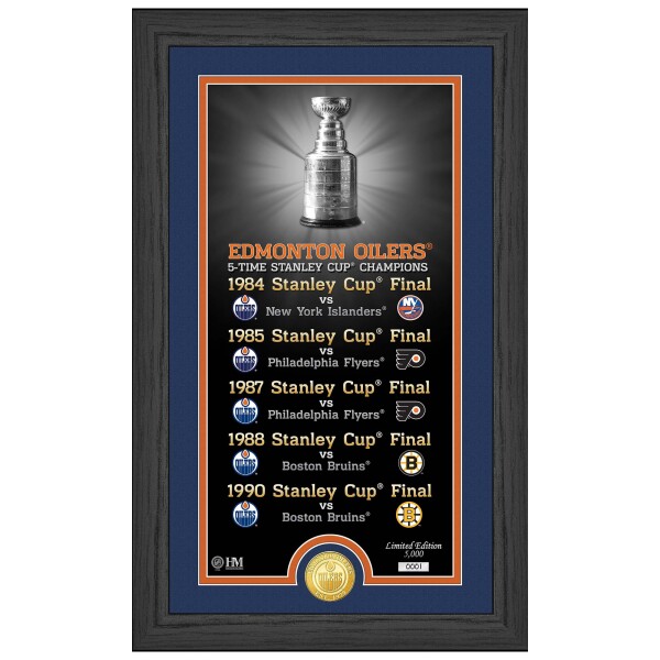 Obraz Edmonton Oilers NHL Stanley Cup Legacy Bronze Coin