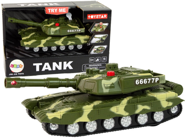 Mamido Vojenský tank s třecím pohonem a efekty